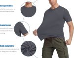 KEFITEVD Men's Short Sleeve Sun Protection Shirts Quick Dry UPF 50+ Rashguard Workout Fishing Swimming Athletic T-Shirts - Image 4